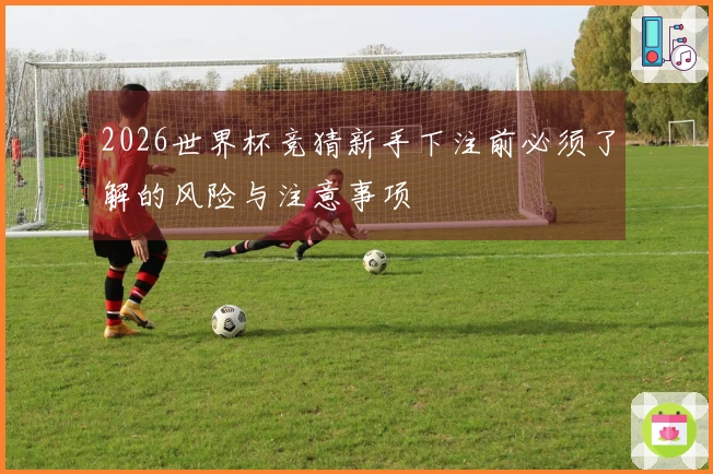 2026世界杯竞猜新手下注前必须了解的风险与注意事项